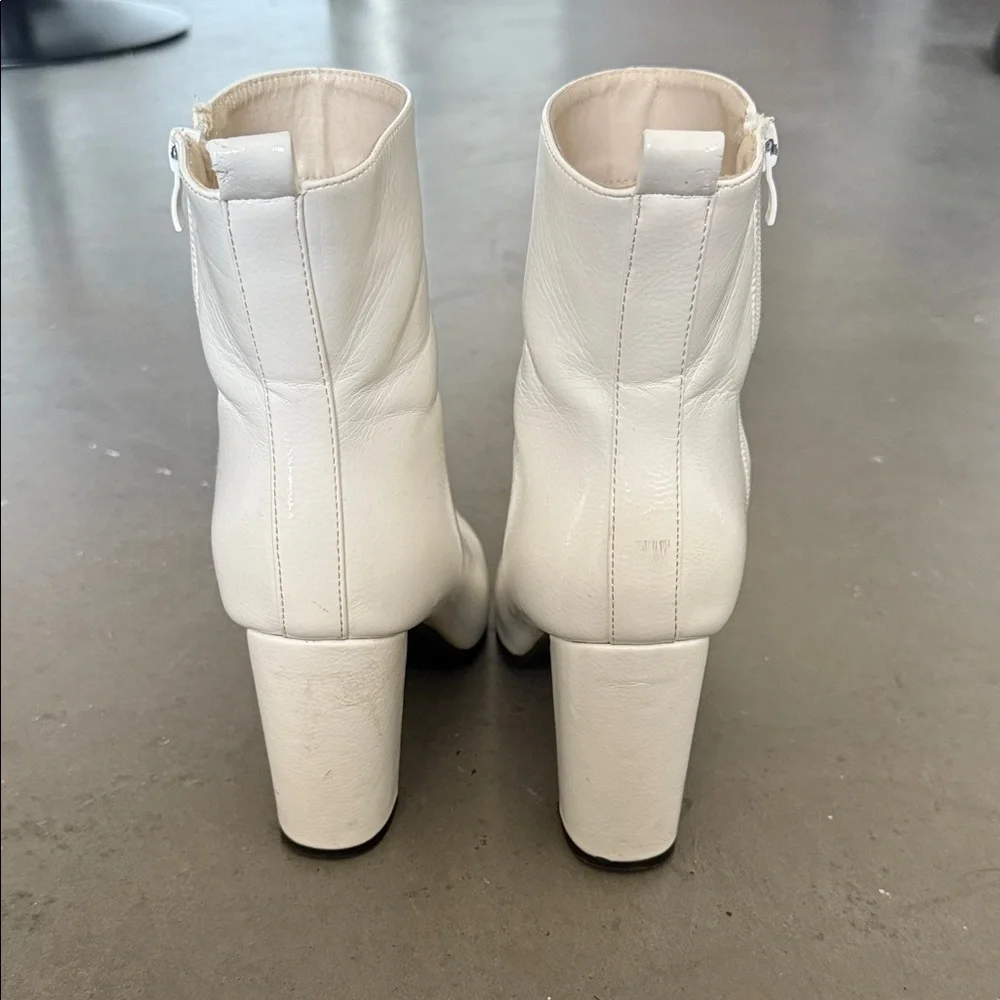Amazon Chic Cream Ankle Boots - Picture 4 of 7
